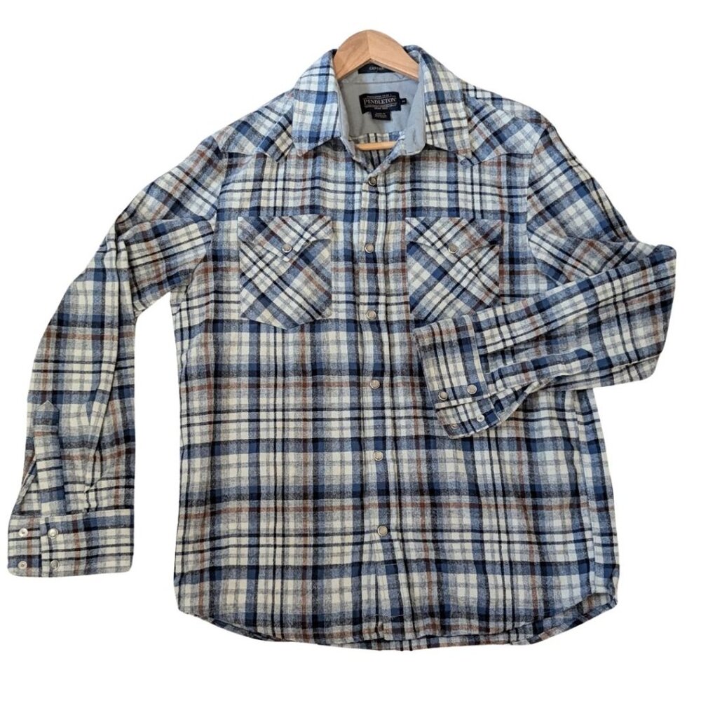 PENDLETON - Canyon Plaid Flannel Wool Shirt